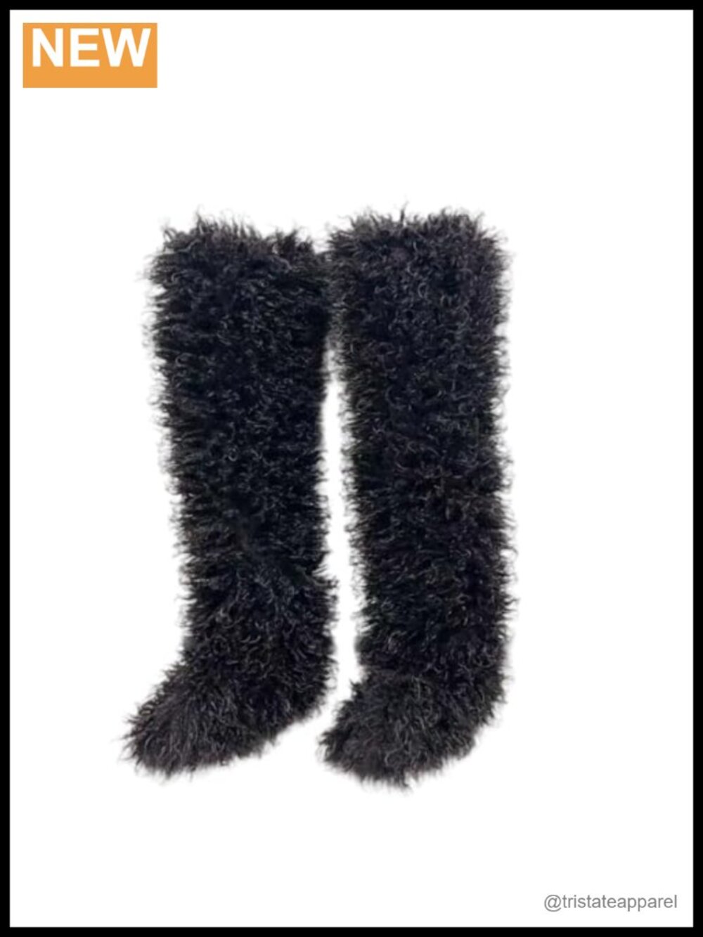 Faux Fur Over the Knee Thigh High Boots Flat Winter Snow Boots